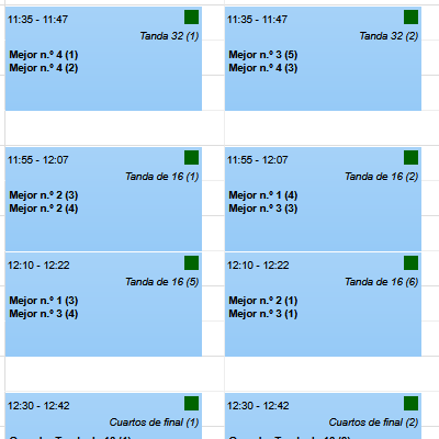 Un torneo con eliminación simple