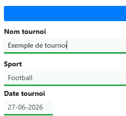 Étape 1 : Créer un tournoi