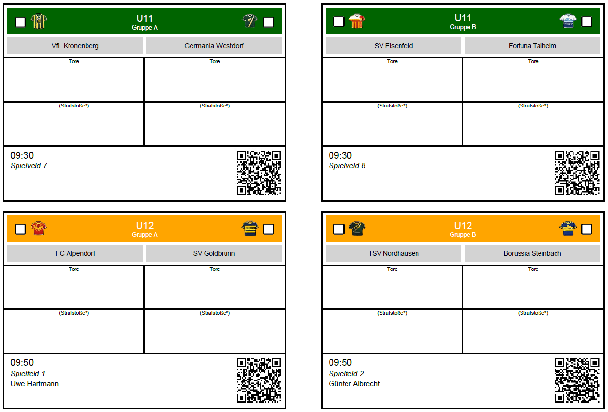 Spielzettel mit QR-Code